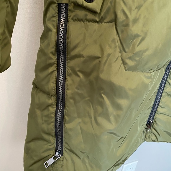 Orolay army green winter coat with hood - Picture 5 of 7